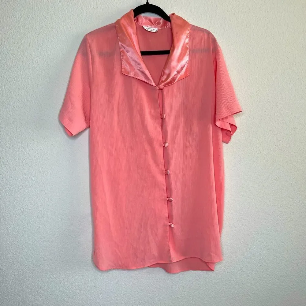 Vintage Victoria’s Secret pink satin‎ sleep dress